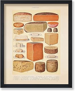 Poster Master Vintage Cheese Poster - Mrs. Beeton's Cookery Book Print - Food & Drink Art - Gift for Men, Women, Cook & Chef - Decor for Restaurant, Kitchen or Dining Room - 8x10 UNFRAMED Wall Art