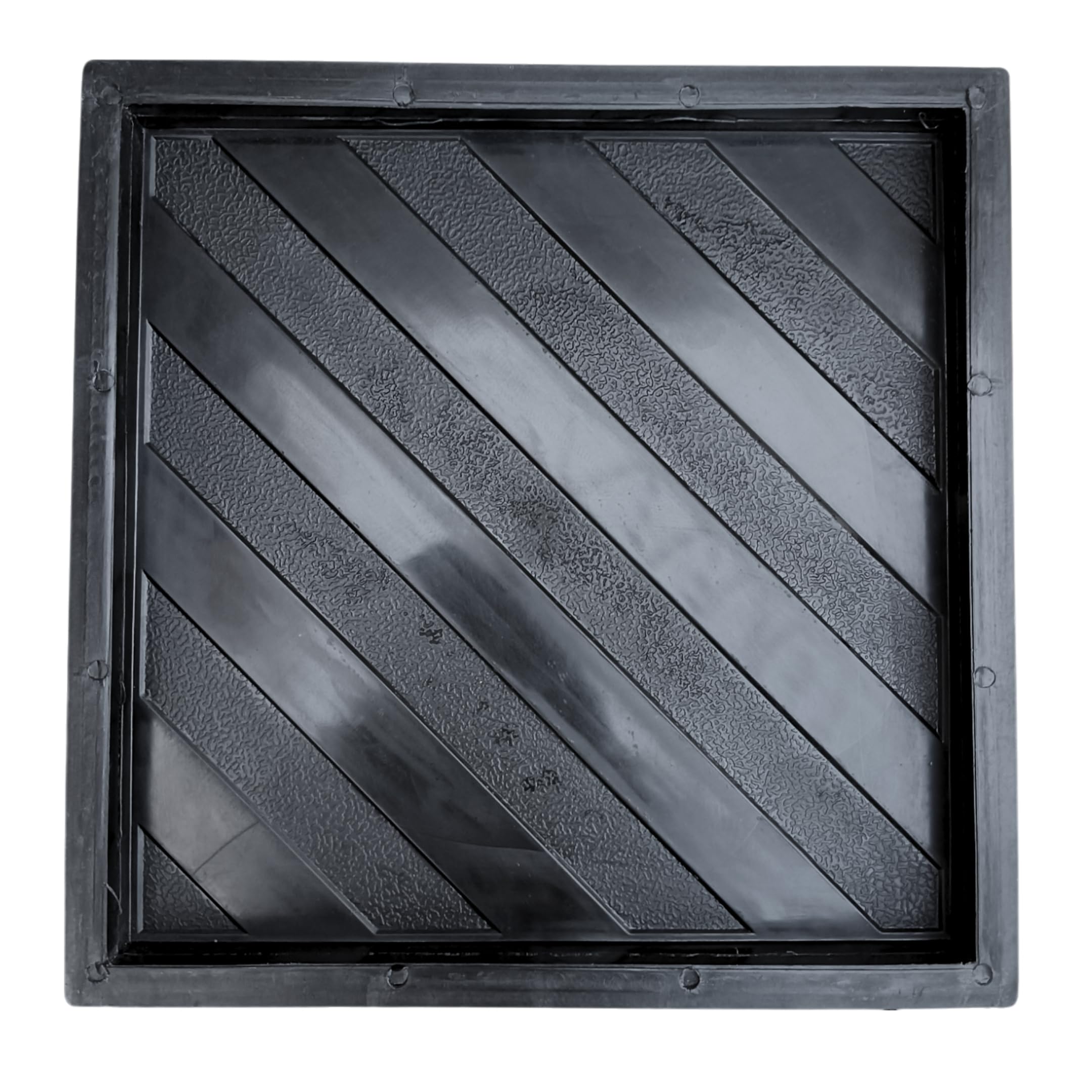 Reyal Black Plastic Chequered Tile Mould (Size : 12" x 12" Inch) DIY Paver Mould | For Outdoor Garden Road Paving Tiles | Parking Tile Mould (CROSS LINES)-image-47