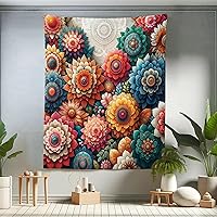 Vista 110 de Ambesonne Tapiz de isla tropical, olas del océano en la playa de Seychelles al atardecer horizonte, decoración de tela para colgar en la pared