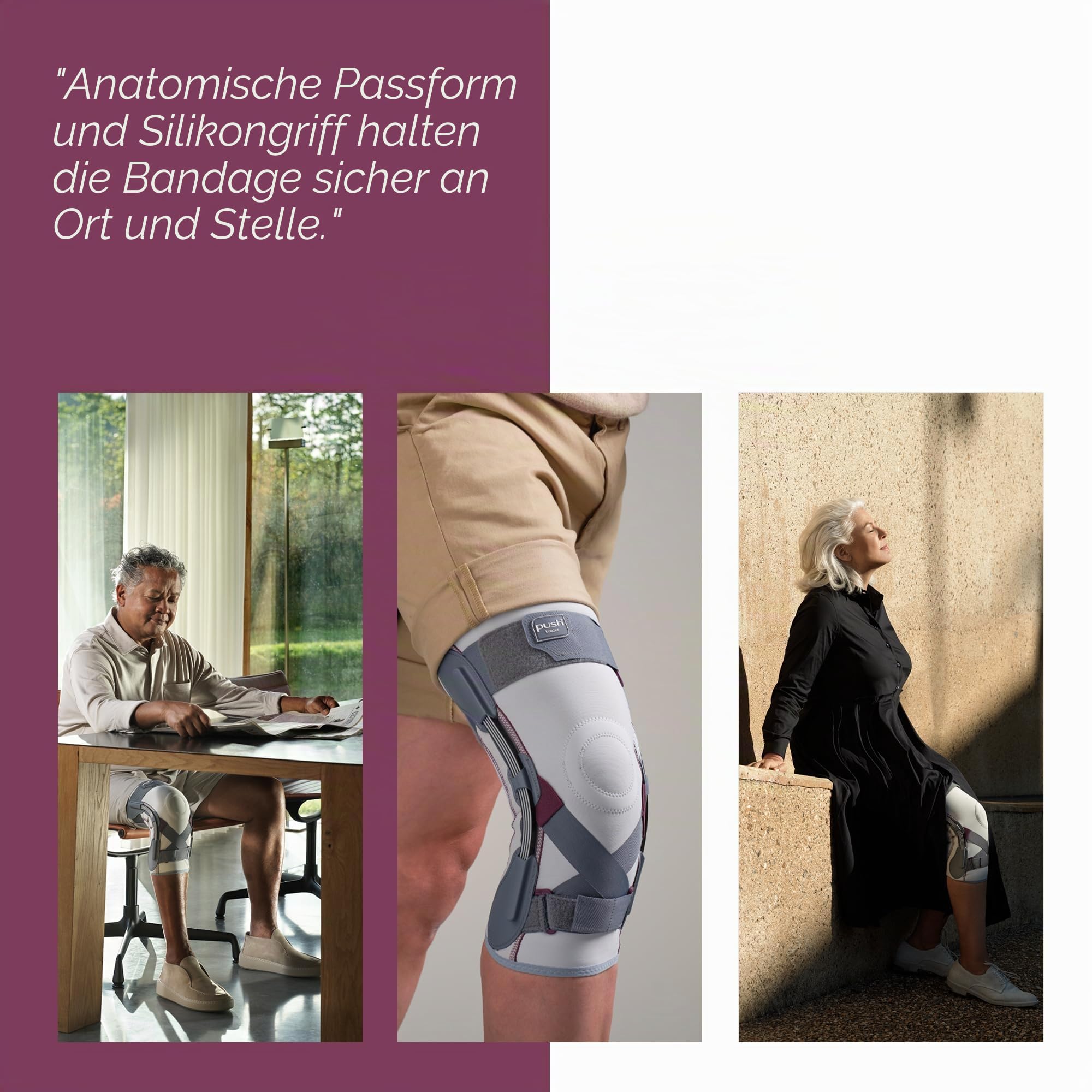 Push Medizinische Kniebandage, Größe 5