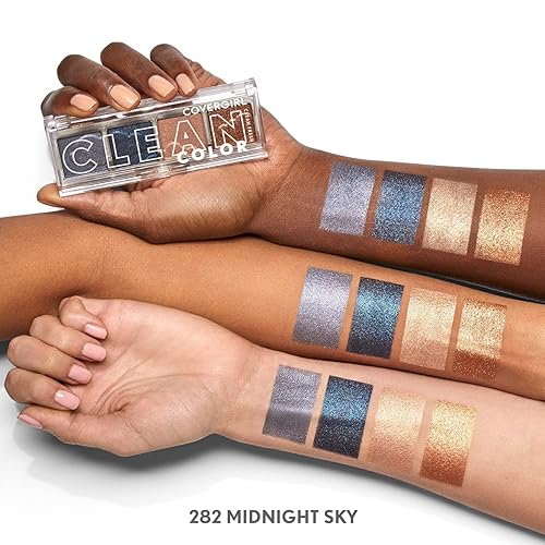 Miniatura 11 de Clean Fresh Color Clean Sombra de ojos Brillante Beige 222 Rosa de ensueño,232 Baya fresca,242 Malva suave,262 Caramelo Dorado,282 Midnight Sky,212