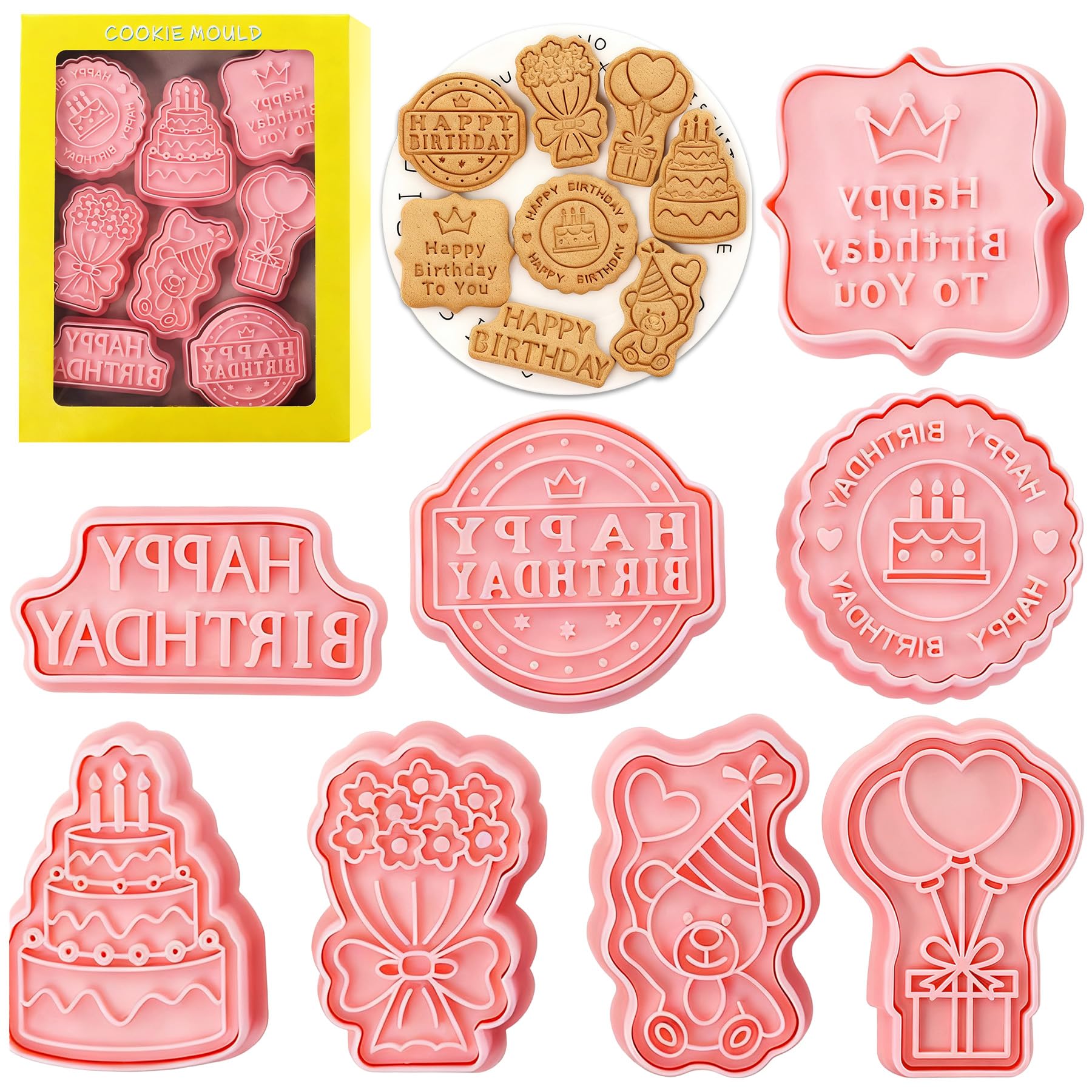 Joyeux Anniversaire/8pcs