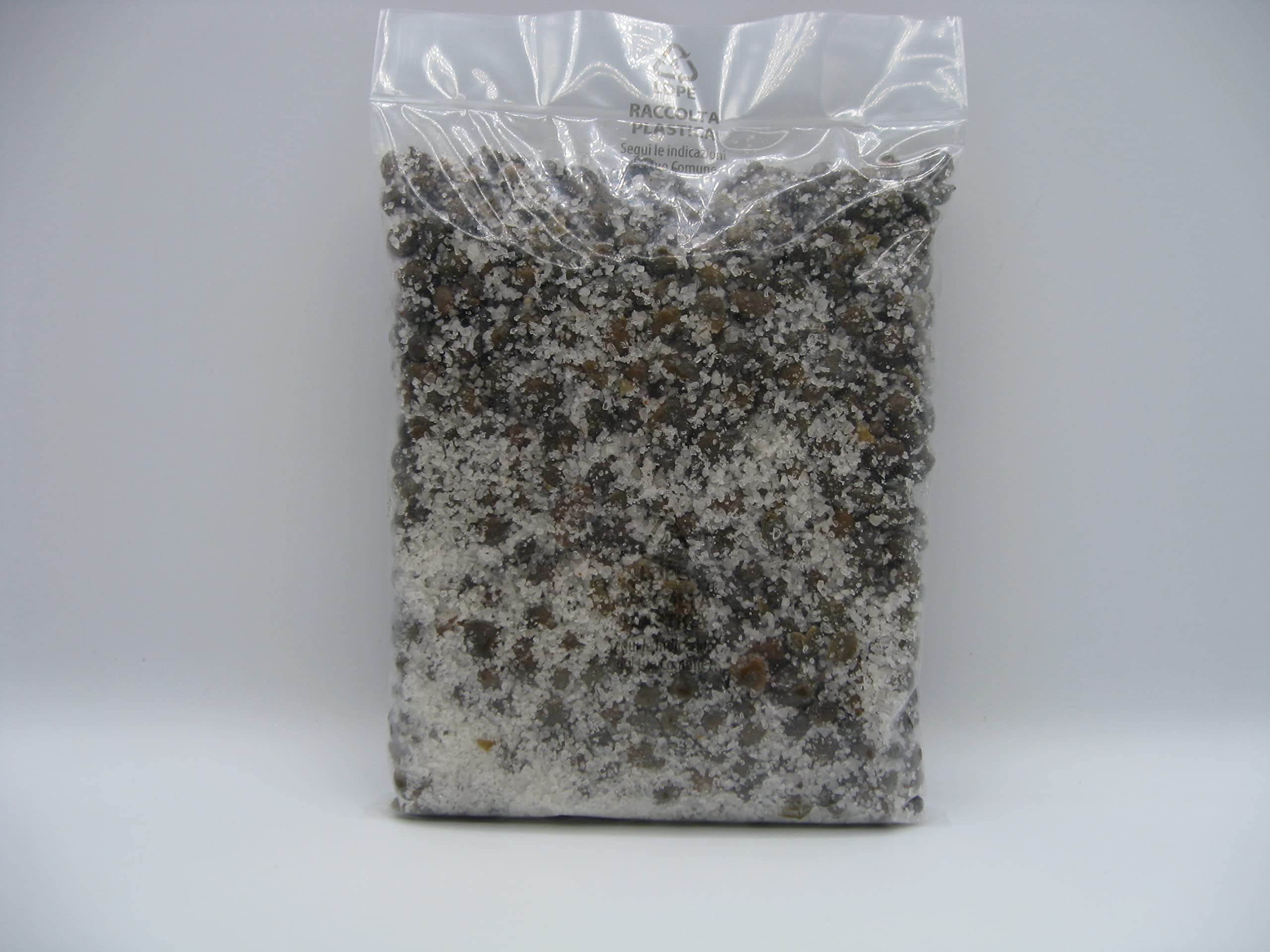 Capperi di Pantelleria in sale marino - Sacchetto da 500 gr (Calibro Grande)