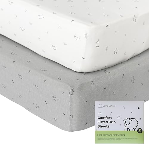 Sábanas cómodas y transpirables para cuna, algodón de alta calidad para un tacto suave y acogedor sueño del bebé, sábanas duraderas para cuna,