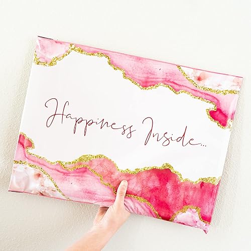 Miniatura 7 de Sobres de polietileno de 14.5 x 19 pulgadas (resistentes al desgarro, impermeables), diseño floral, autosellantes, grandes, para envíos de ropa,