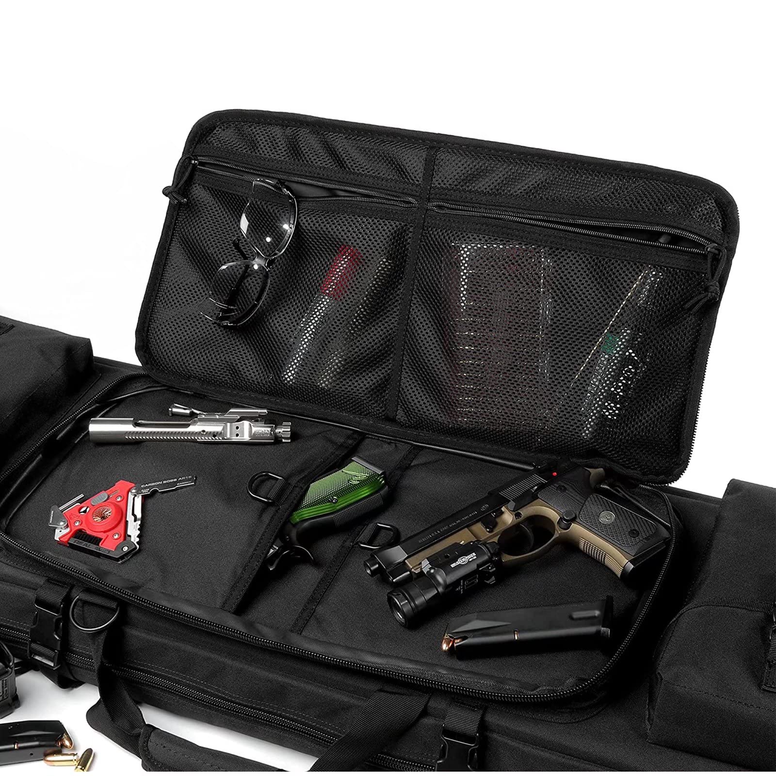 Borsa Porta Fucile Glac Store Vegetato Italiano - Custodia Imbottita 109 Cm Con Tasche