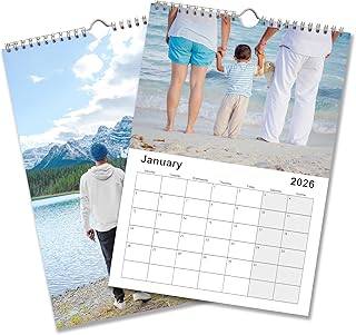 Personalised Photo Calendar 2026 | Wall Planner | Personalise with your own Photos (1 x Calendar)