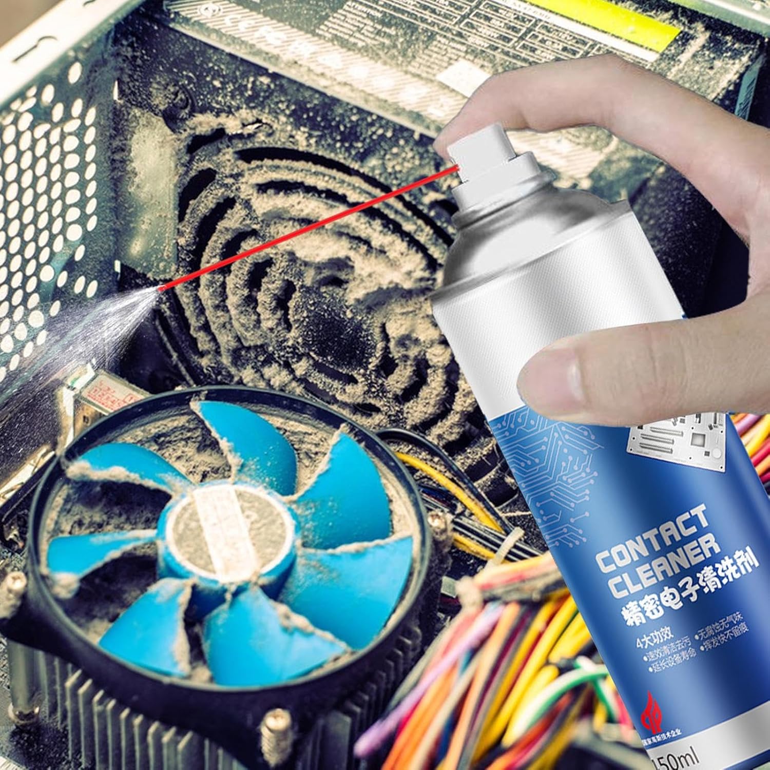 Circuit Cleaner Spray – Soft Contacts Agent, Professional Device Formula | Residues-Free Electrical Washing Fluid, Quick Evaporating Wipe Solution, Safe Multipurpose Appliance Mist, Non-Corrosive