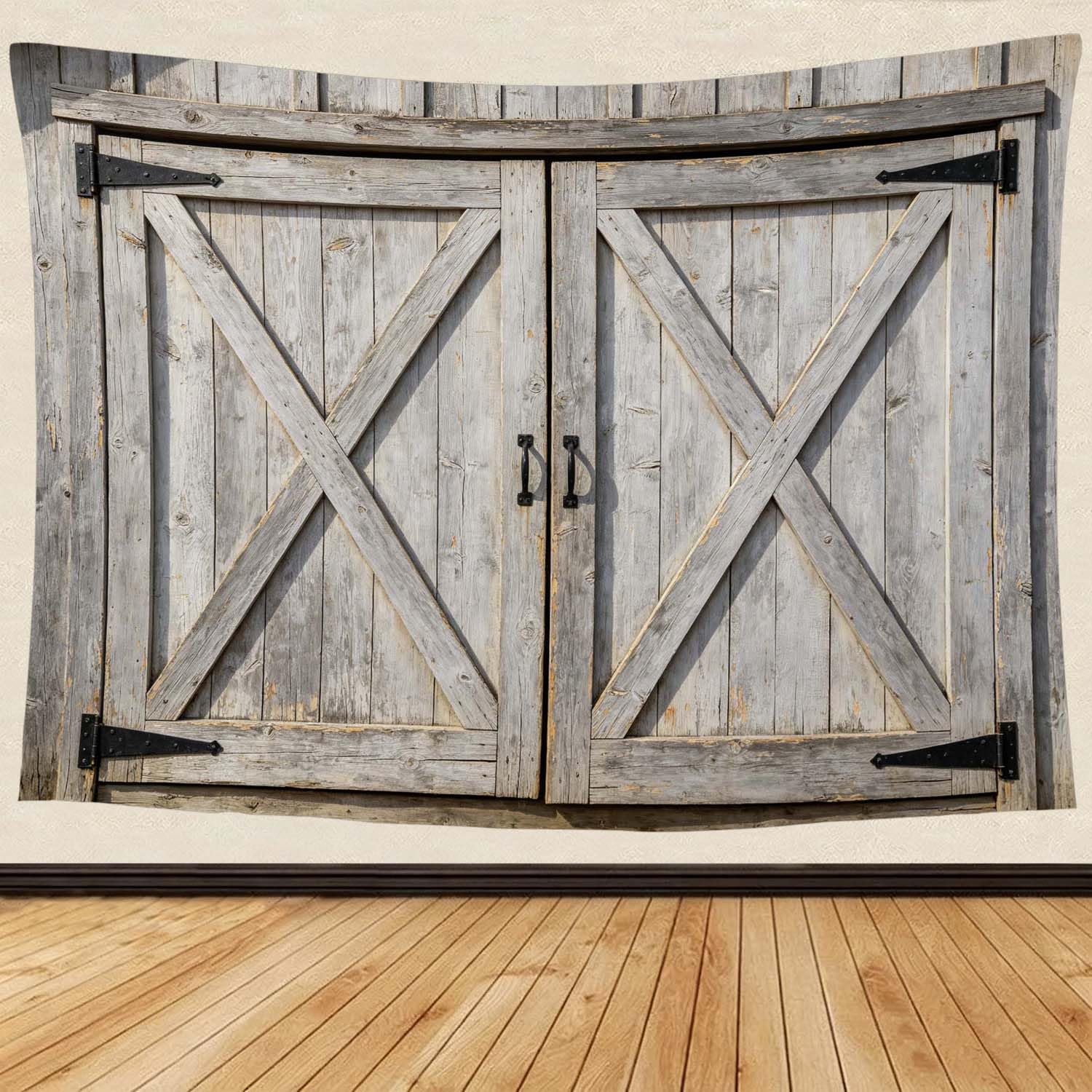 Arazzo da Parete Grande 300x260 cm Porta della Stalla 3D Telo da Parete