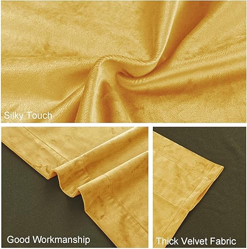 Miniatura 179 de Cortinas de terciopelo JIUZHEN, cortinas opacas suaves de terciopelo retro para dormitorio, cortinas elegantes con reducción de ruido y Rosa