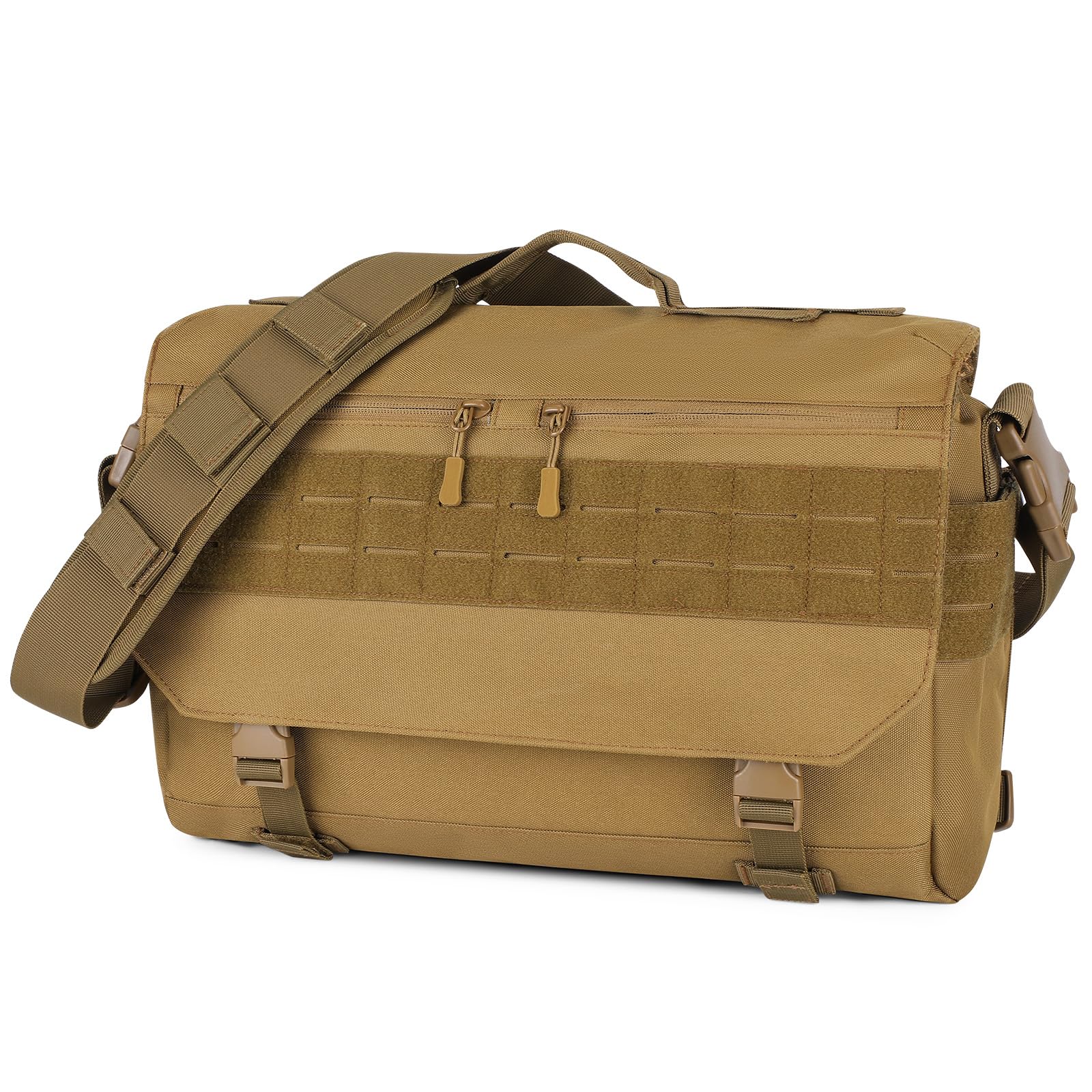 HUNTVP Messenger Bag Tactical Messenger Bag Men Canvas Shoulder Crossbody Military Laptop Bag for Work Outdoor Camping Hiking