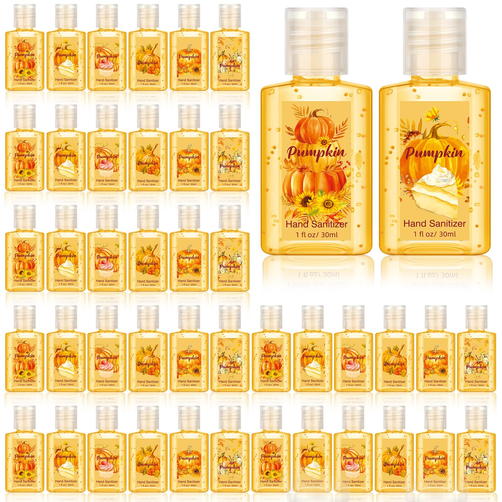 Frienda 24 Pack Mini Hand Sanitizer Bulk Travel Size, Fall, Pumpkin Scent