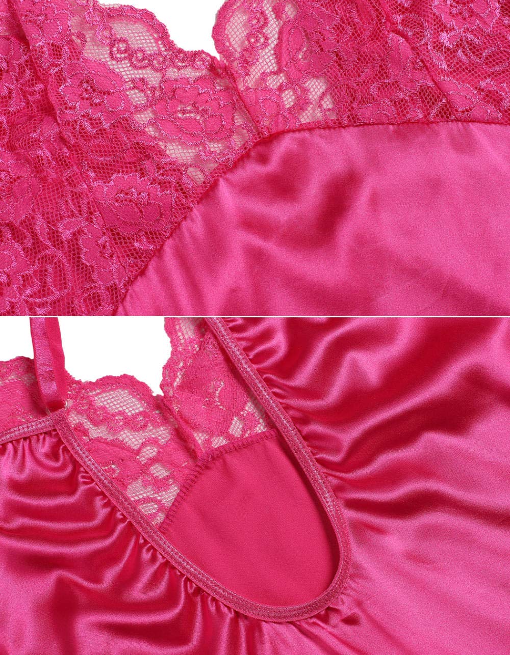 Nuisettes Sexy Femme Lingerie Et Vêtements Sexy Chemise De Nuit Sexy Femmes Dentelle Robe De Nuit Robe De Nuit Sexy Strap Lingerie Lingerie De Nuit Slik Chemise De Nuit + G-String S-XXL