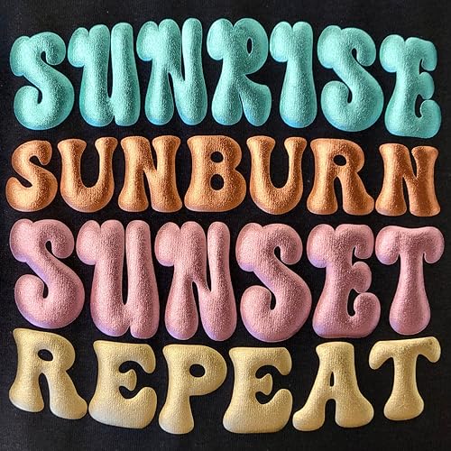 Miniatura 6 de Heat Transfer Vinyl 4U HT Puff Vinilo de transferencia de calor de 20 pulgadas (verde manzana, 1 pie), 20 pulgadas x 1 pie