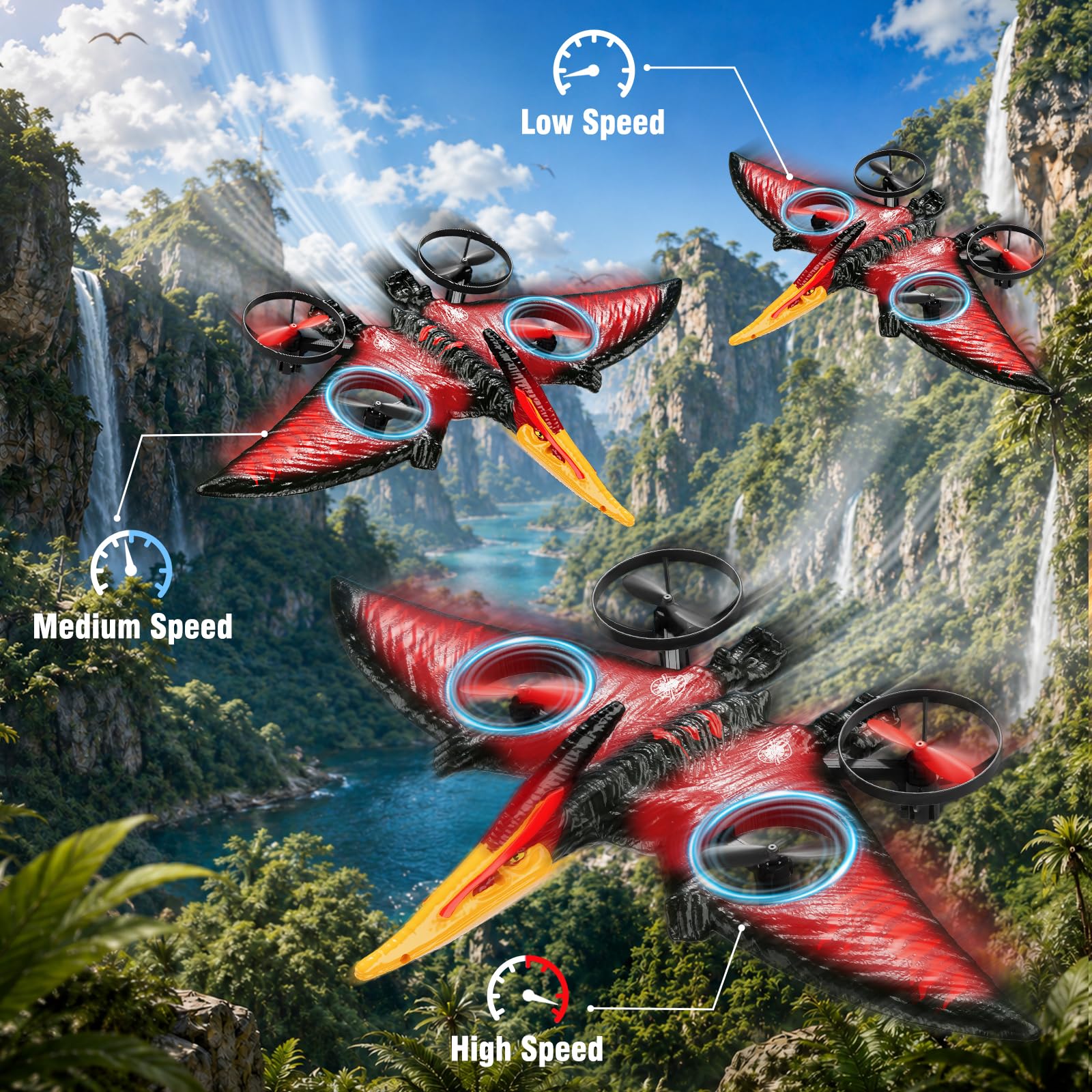 Dinosaur RC Airplane - Kids Foam Pterosaur Drone -3 Dinosaur RC Airplane - Kids Foam Pterosaur Drone -3