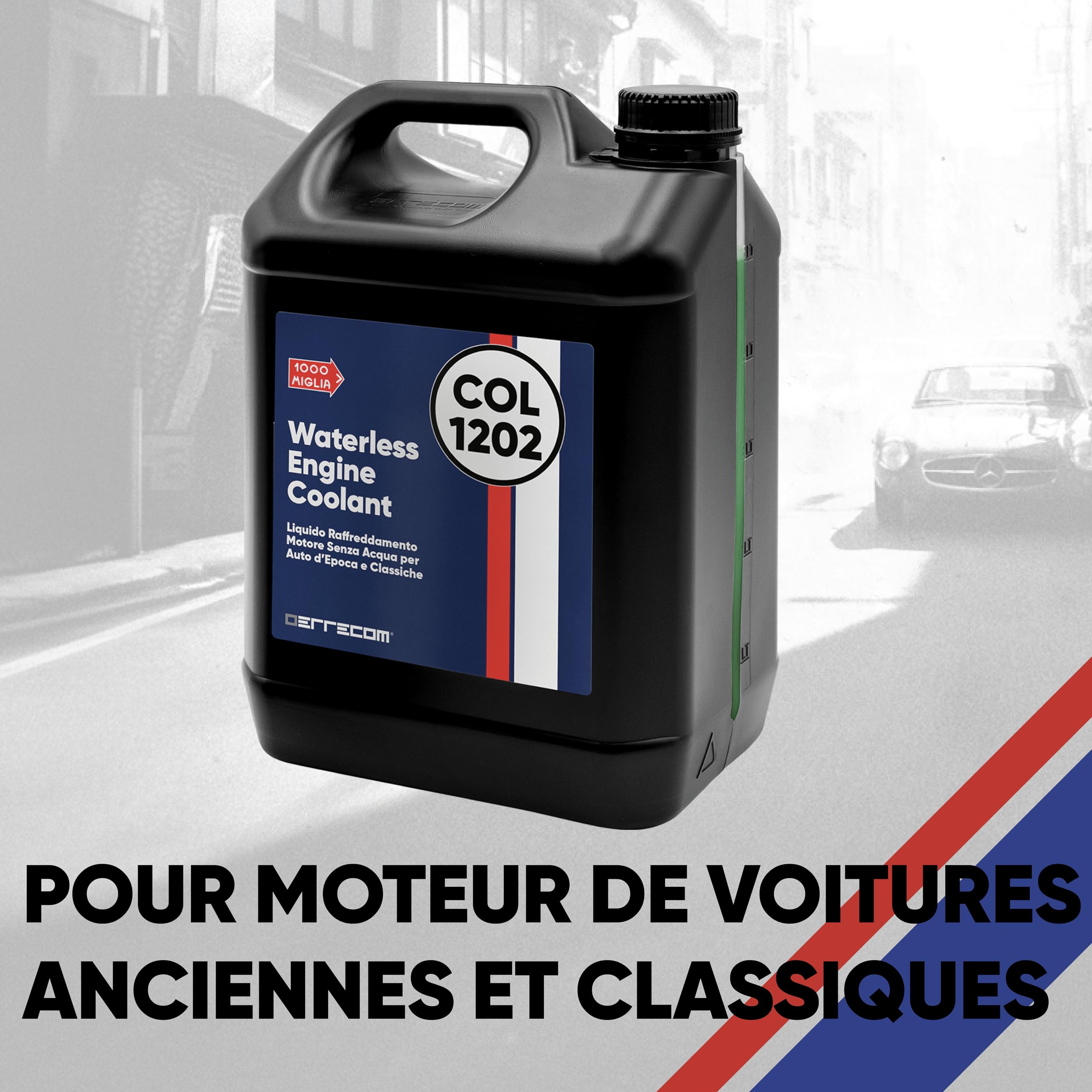 ERRECOM COL 1202 Classic Cool Liquide de Refroidissement sans Eau pour Moteur de Voitures Anciennes et Classiques, -40°C à +190°C, Protège Contre la Surchauffe et la Corrosion,Bidon de 5 L