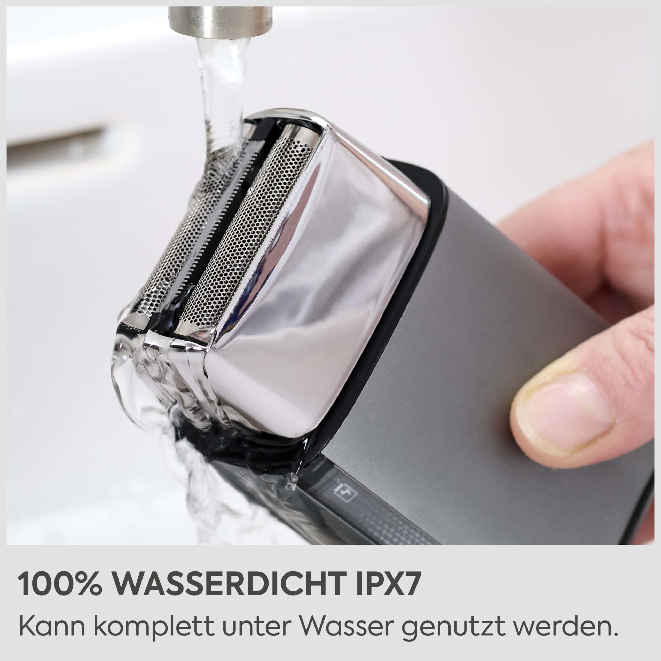 BaByliss Super‑X Doppelfolienrasierer für Herren – Ultraglattes Finish, doppelte Japanstahl‑Folien, kabellos mit Lithium‑Ionen‑Akku, Wet & Dry IPX7, USB‑C, FS996DE