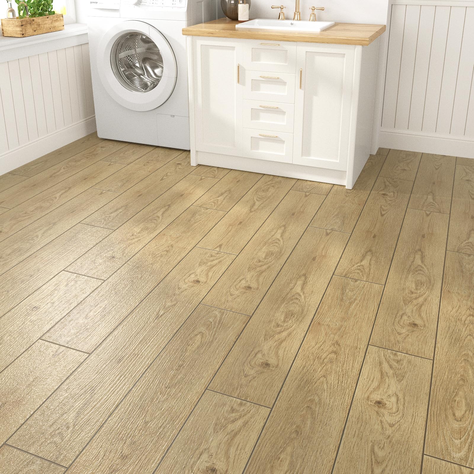 24 Piezas Suelo Vinilo Autoadhesivo Marrón Parquet Laminado Para Suelo Antideslizante Suelo Vinilo Efecto Madera Para Baño Cocina Impermeable Losetas Vinilicas 90cm x 15cm Suelo PVC