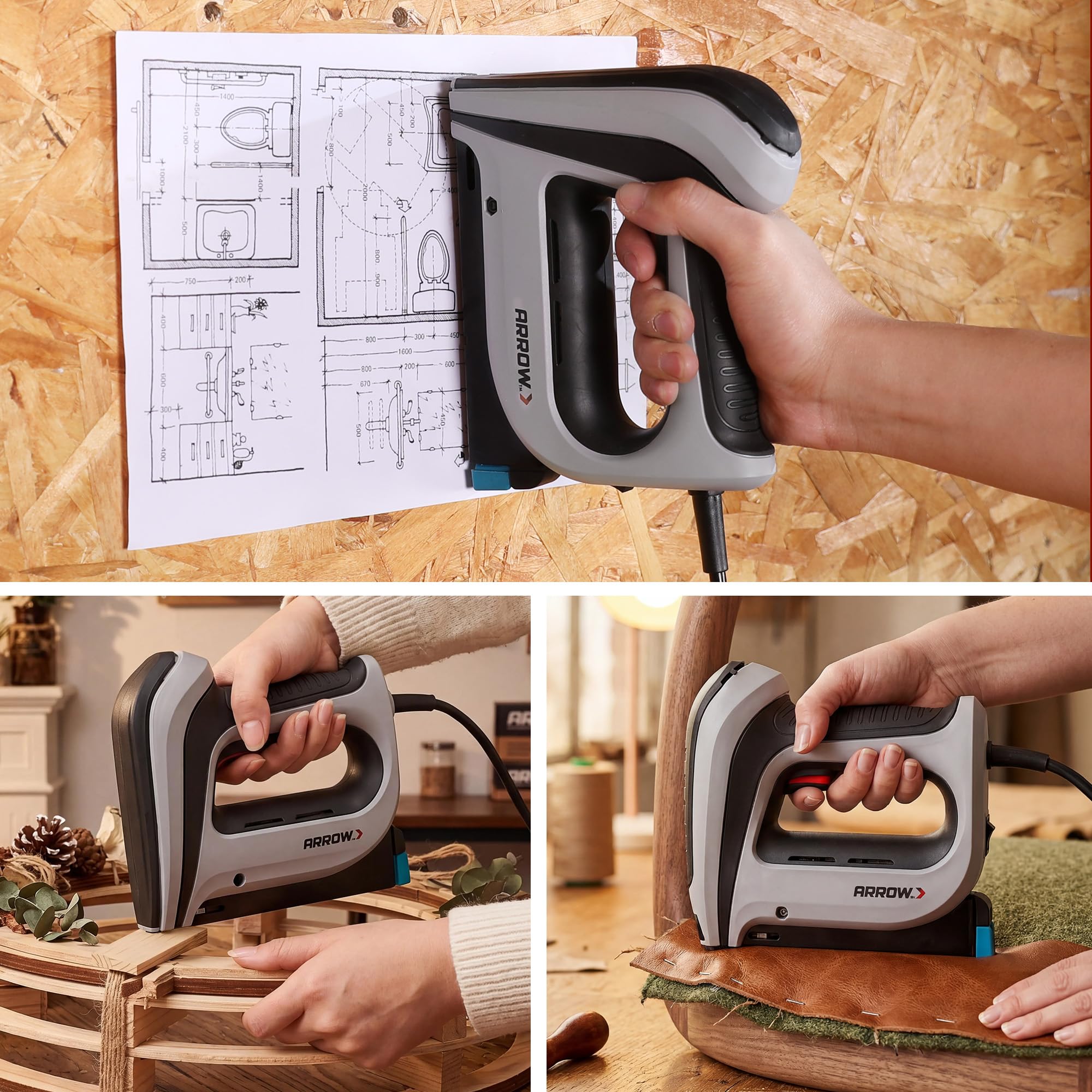 Heavy Duty Electric Staple Gun - Arrow T50ACD -7