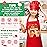 R HORSE 2Pcs Christmas Kid Apron and Chef Hat Set, Xmas Red Adjustable Children Red Kitchen Apron, Dress up Role Play Chef Toy Cooking Baking Painting Training Kits for Kids Birthday Christmas Gift