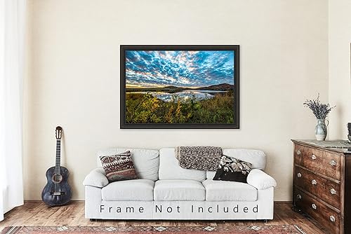 Miniatura 5 de Landscape Photography Print (Not Framed) Picture of Scenic Sky Over Lake at Sunset on Autumn Evening in Wichita Mountains Oklahoma Great Plains Wall