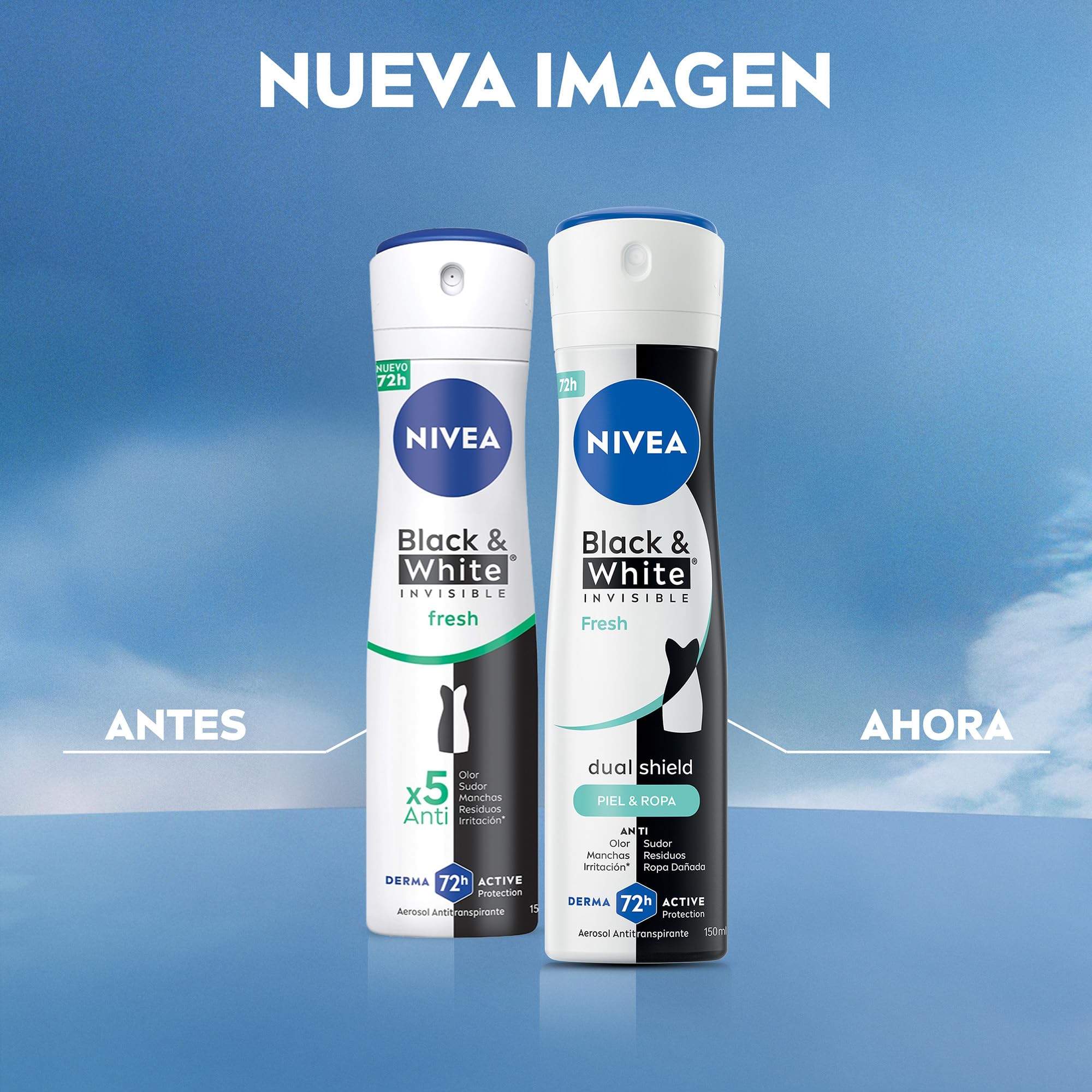 Amazon.com : NIVEA Black & White Fresh Invisible Antiperspirant