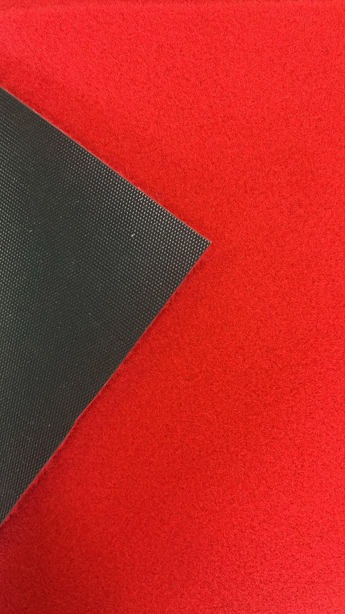 Zerbino Royal Tappeto Ingresso per Porta Esterna, Lavabile, Antiscivolo, Robusto, Copri Scalino, Su Misura Personalizzato (Rosso, 90x150)
