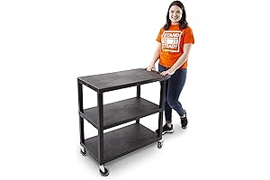 Stand Steady Tubstr 3-Shelf Utility Cart