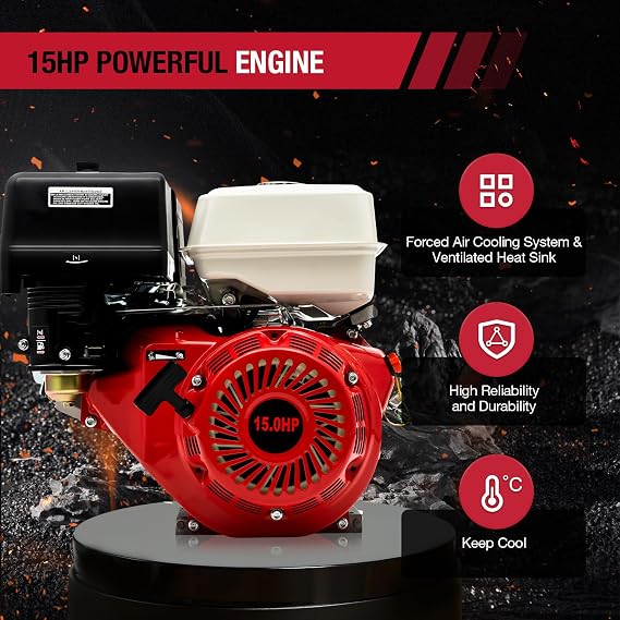 420cc 8800w Engine Ohv Horizontal Engine Pull Start 15 Hp 4 Stroke Petrol Engine 15 hp Engine 420cc Engine