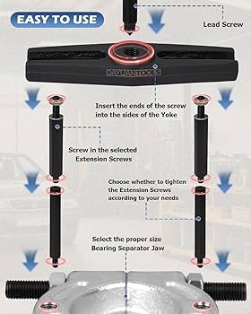 Amazon.co.jp: DAYUAN ベアリングプーラー ベアリング