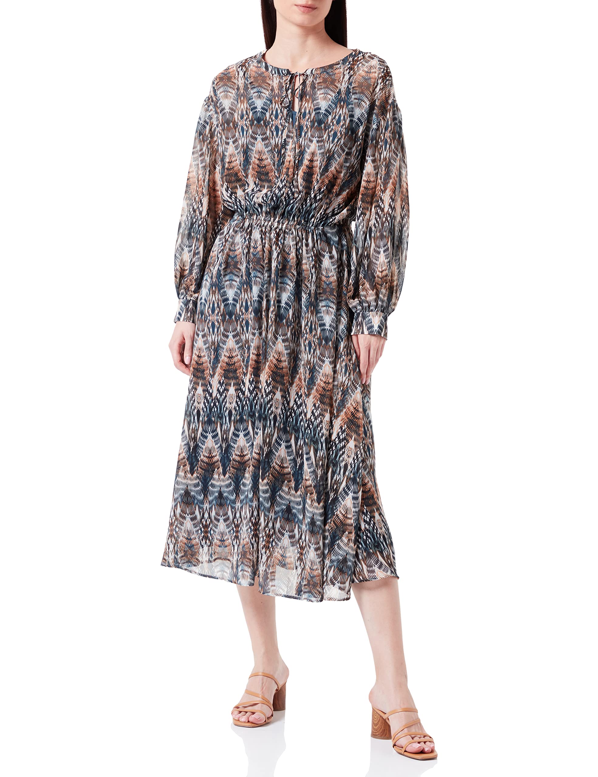 Gerry Weber Women's Dress 880003-31502 Blue Patterned EU 40 / UK 14
