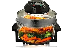 The Mutipurpose Halogen Oven with Air fryer Features in Black