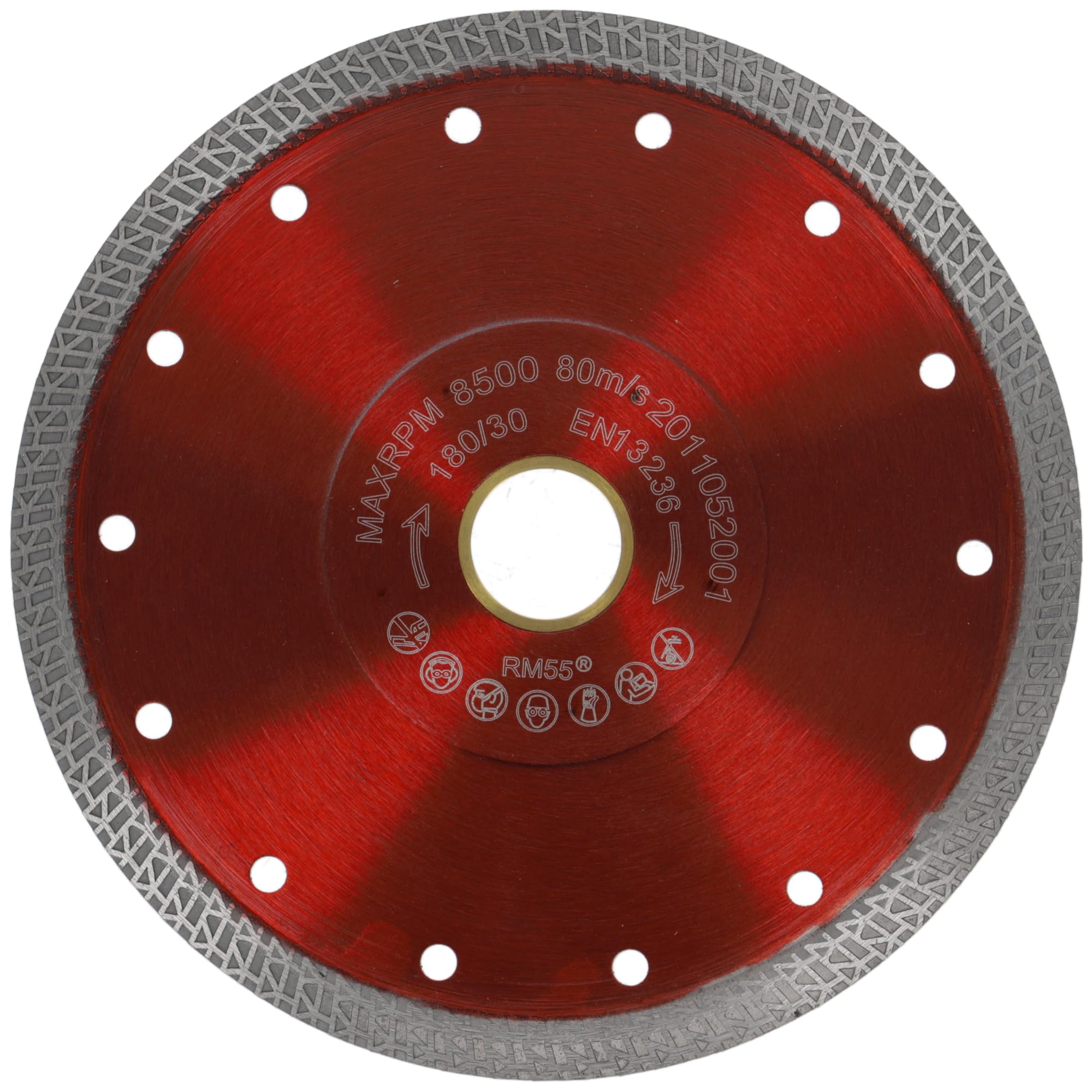 PRODIAMANT Disque Diamant 180 mm x 30/25,4 mm pour Carrelage et Grès Cérame