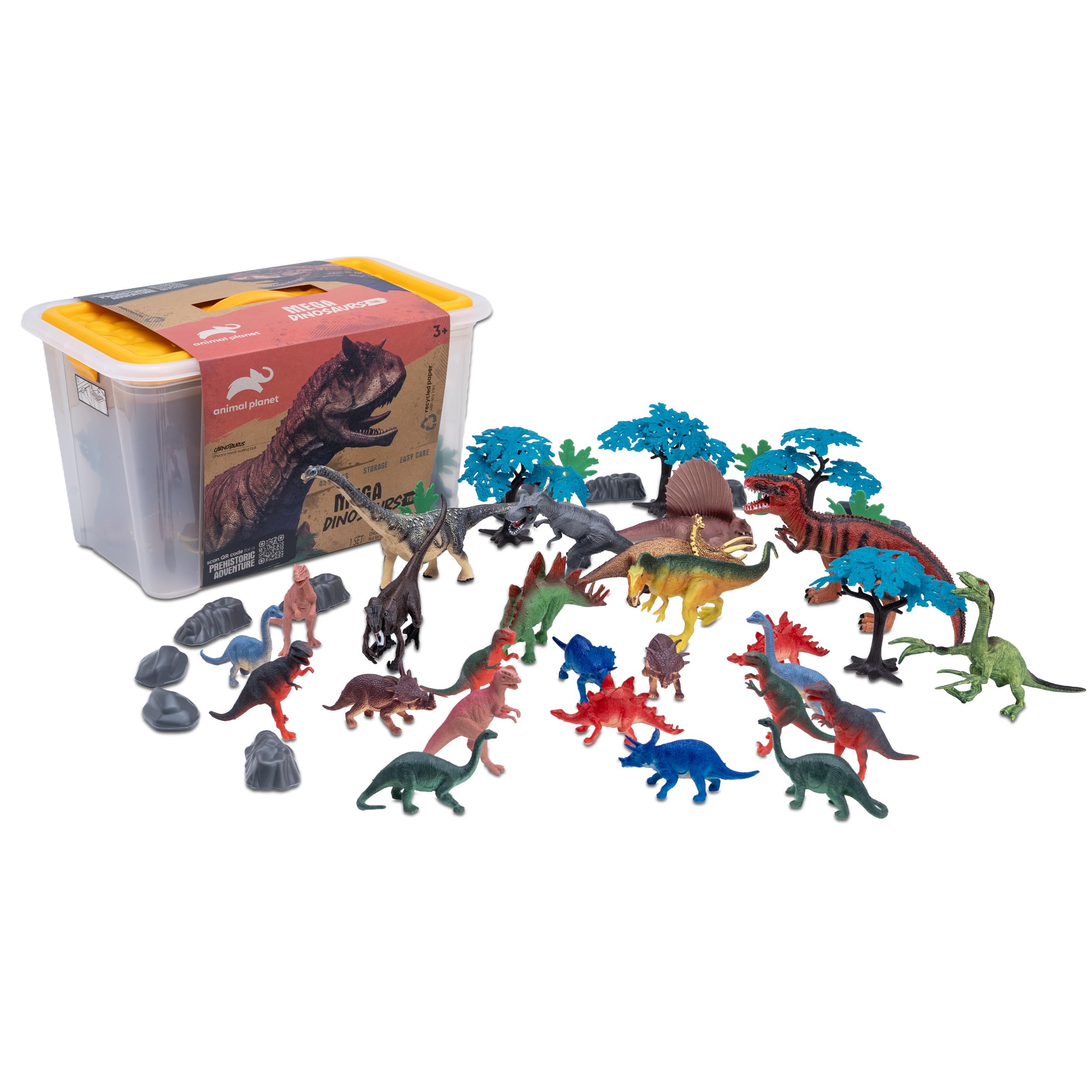 【2体セット】　DinoMeals AcmaToys Amazon.com: Animal Planet Dino Mega Tub Playset – 45-Piece