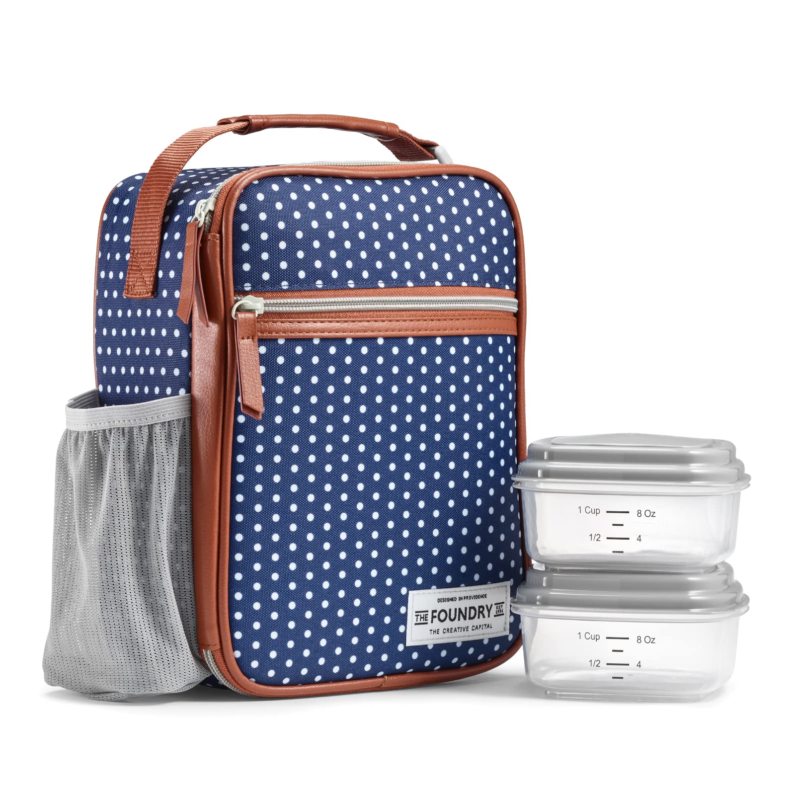 Fit & FreshFoundry Lunch Bag for Women with Containers Included, Lunch Tote, Womens Lunch Bag, Womens Lunch Box, Loncheras Para Mujer