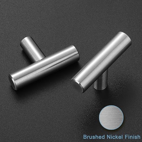 Vista 39 de Estmoon Paquete de 30 pomos de latón cepillado dorados para cajones, de acero inoxidable dorado cepillado para armarios, armarios, baño, accesorios