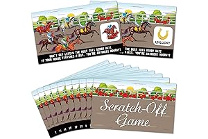 Kentucky Derby Scratch-Off Cards for Exhilarating Party Entertainment