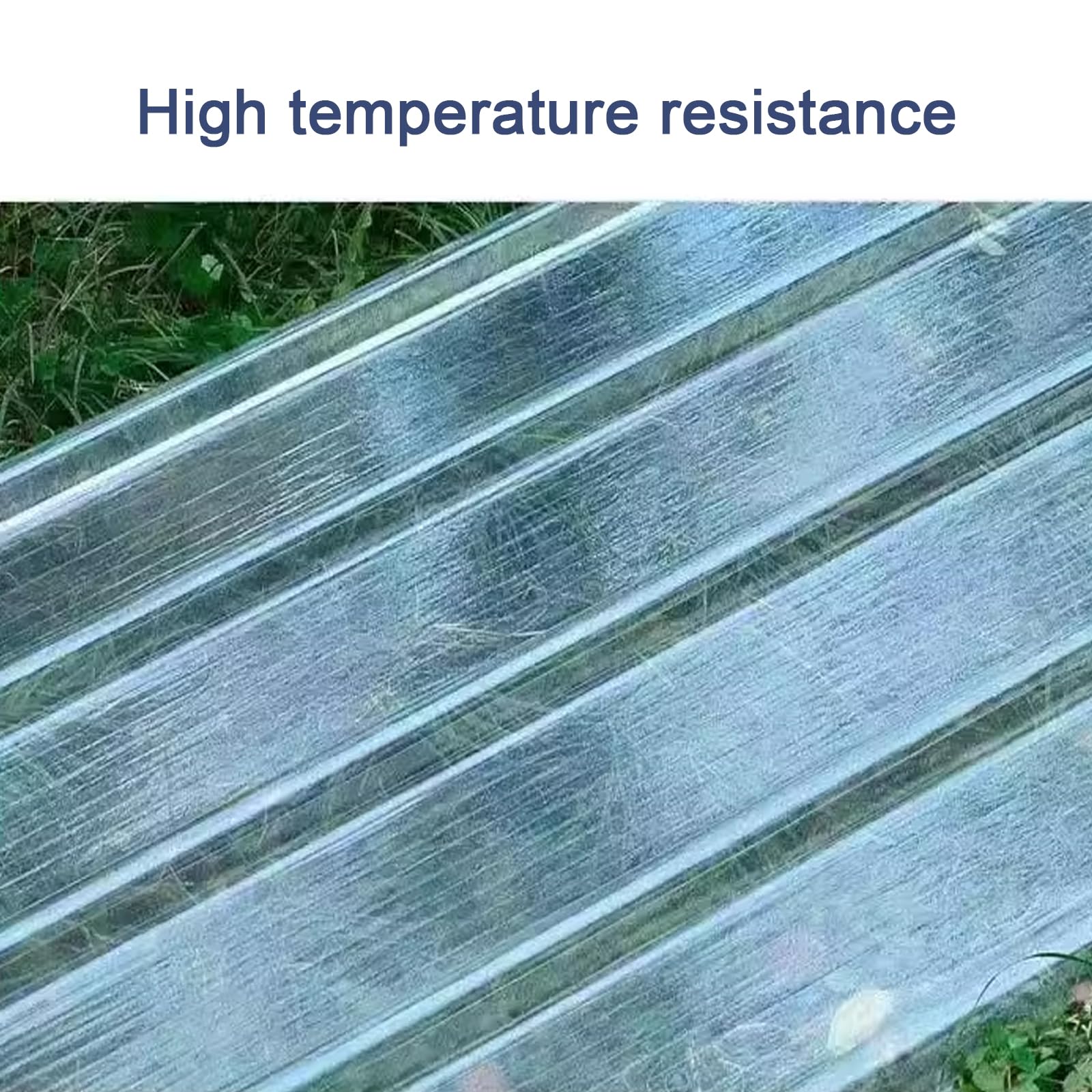 Placa de Iluminación Natural de Fibra de Vidrio de 1mm,Panel para Tejado Aislantes del Calor,Paneles para Tejado Transparente,Panel de Revestimiento Trapezoidal Ondulada (0.9x1.6m/35x63in,1 pcs)