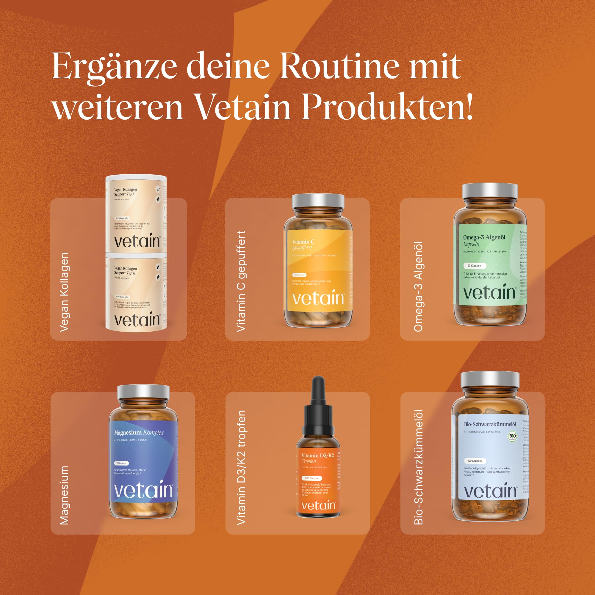 VETAIN Kurkuma Weihrauch Ingwer Komplex - 90 vegane Kapseln - 127mg Boswelliasäure & 105mg Curcumin - Mit Zimt & Piperin - hochdosiert & hoch bioverfügbar - produziert in Deutschland