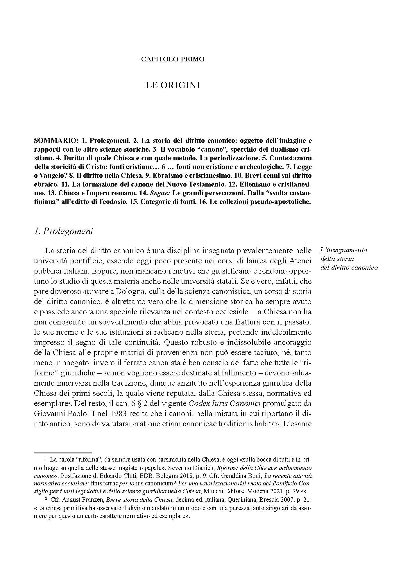 Il diritto nella storia della Chiesa. Lezioni