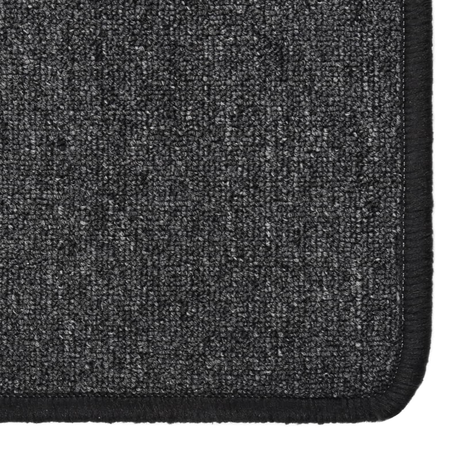 Tapis de Couloir Anthracite 80x300 cm,Tapis de Couloir,Tapis de Passage Couloir,Tapis de Décoration