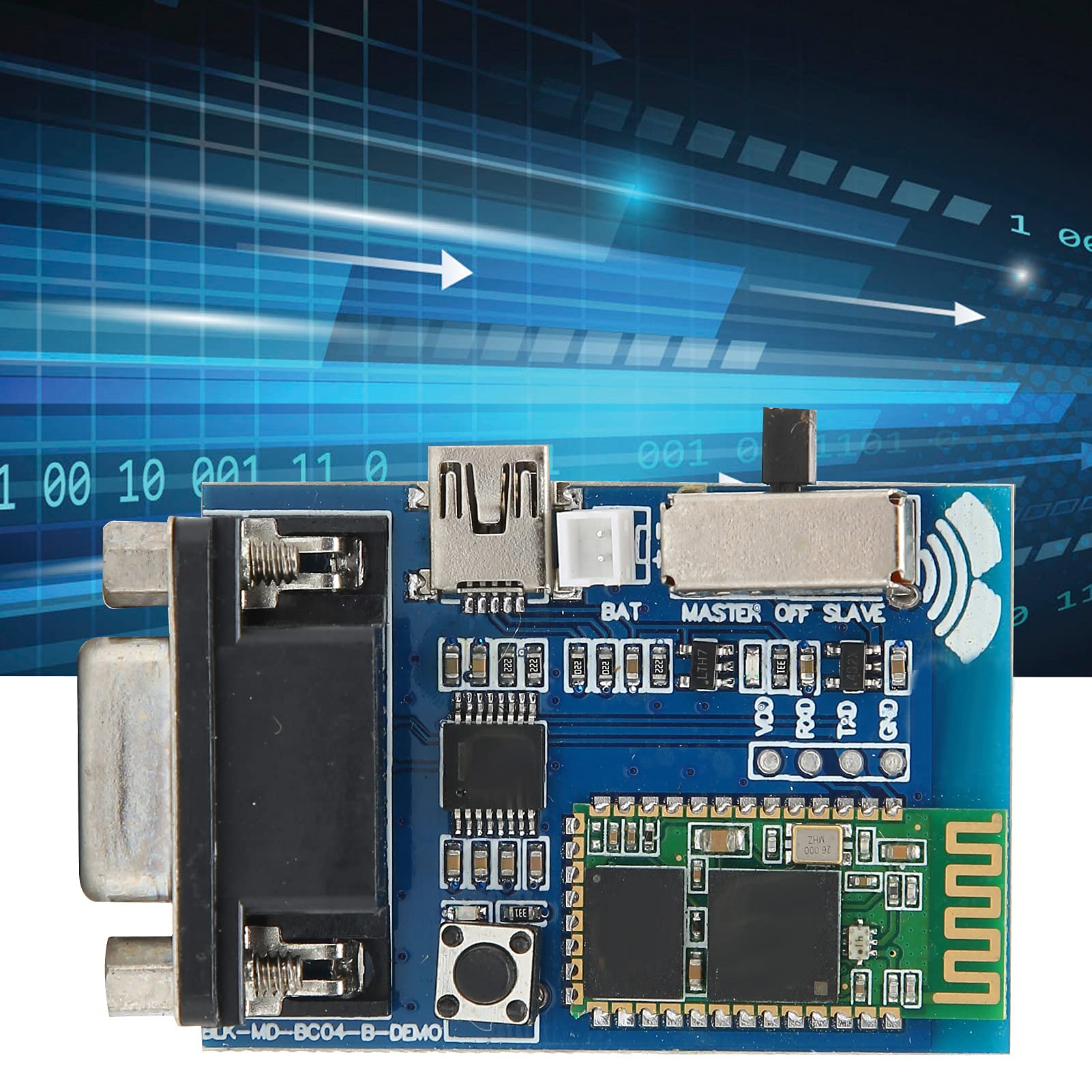 RS232 BT Adapter Serial Port Module 5V Mini USB BT Communication for Data