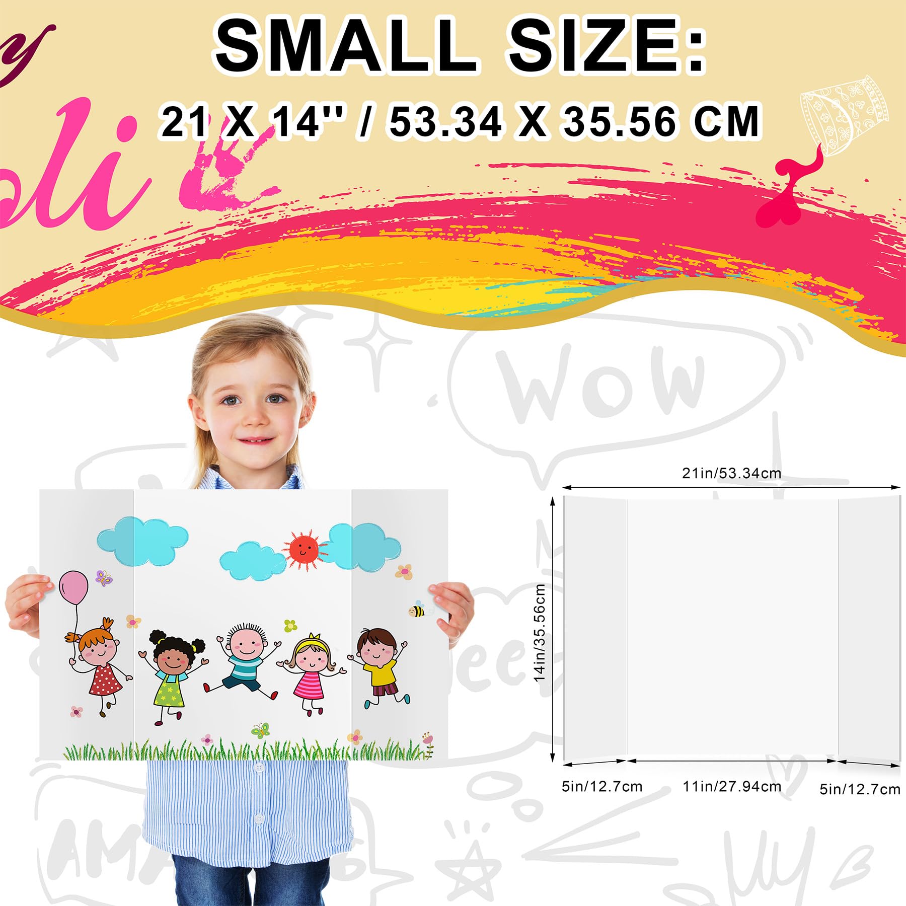 Paterr Espositore A Tre Ante 182x91 Cm Con Borsa – Pieghevole In Tessuto Per Poster E Fiere