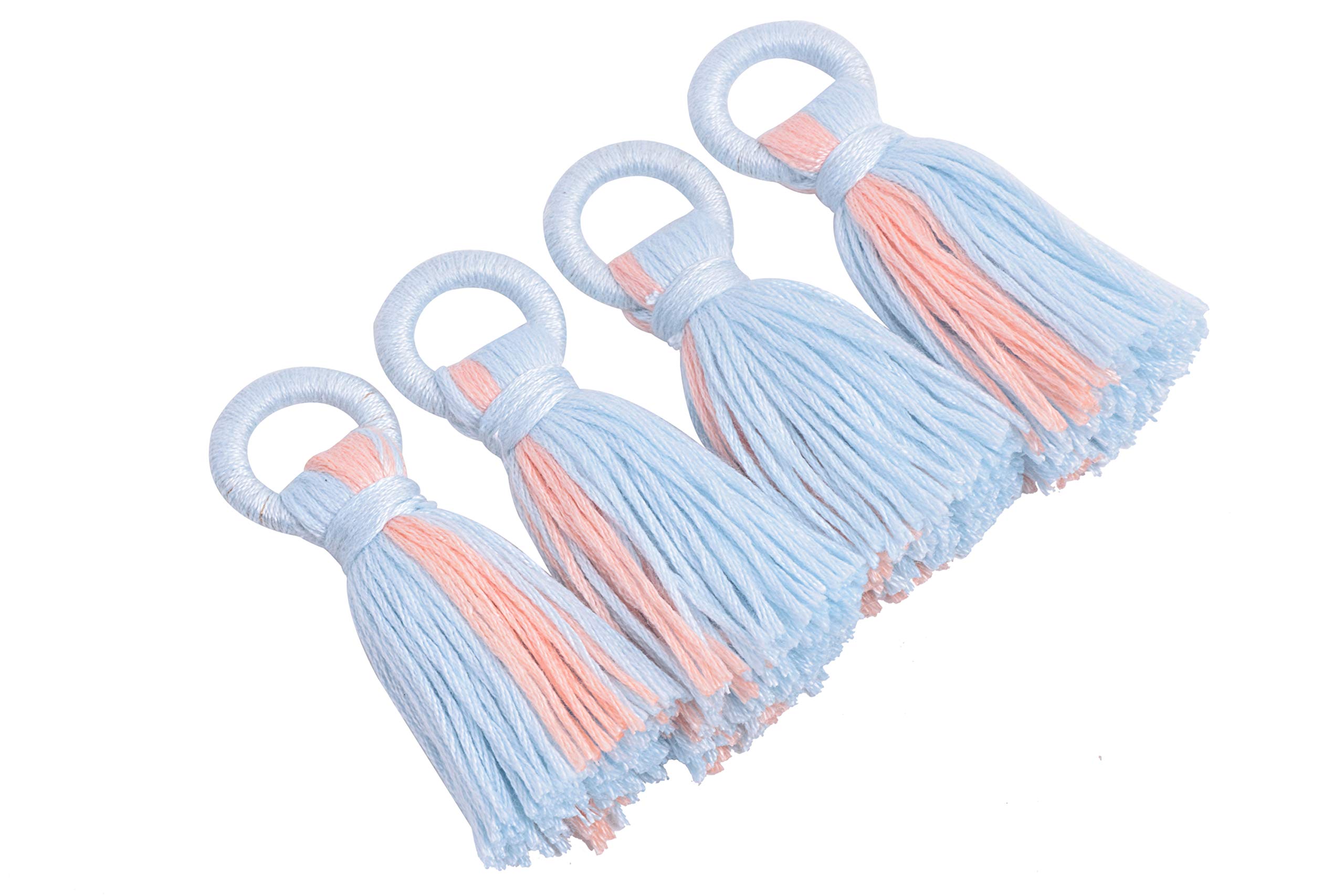 Pompons avec boucle pour projets d'artisanat et création de bijoux de sac originaux
