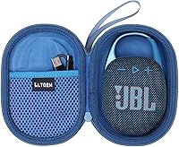 Vista 11 de LTGEM - Funda compatible con altavoz Bluetooth portátil JBL Clip 3, impermeable, duradero, color negro