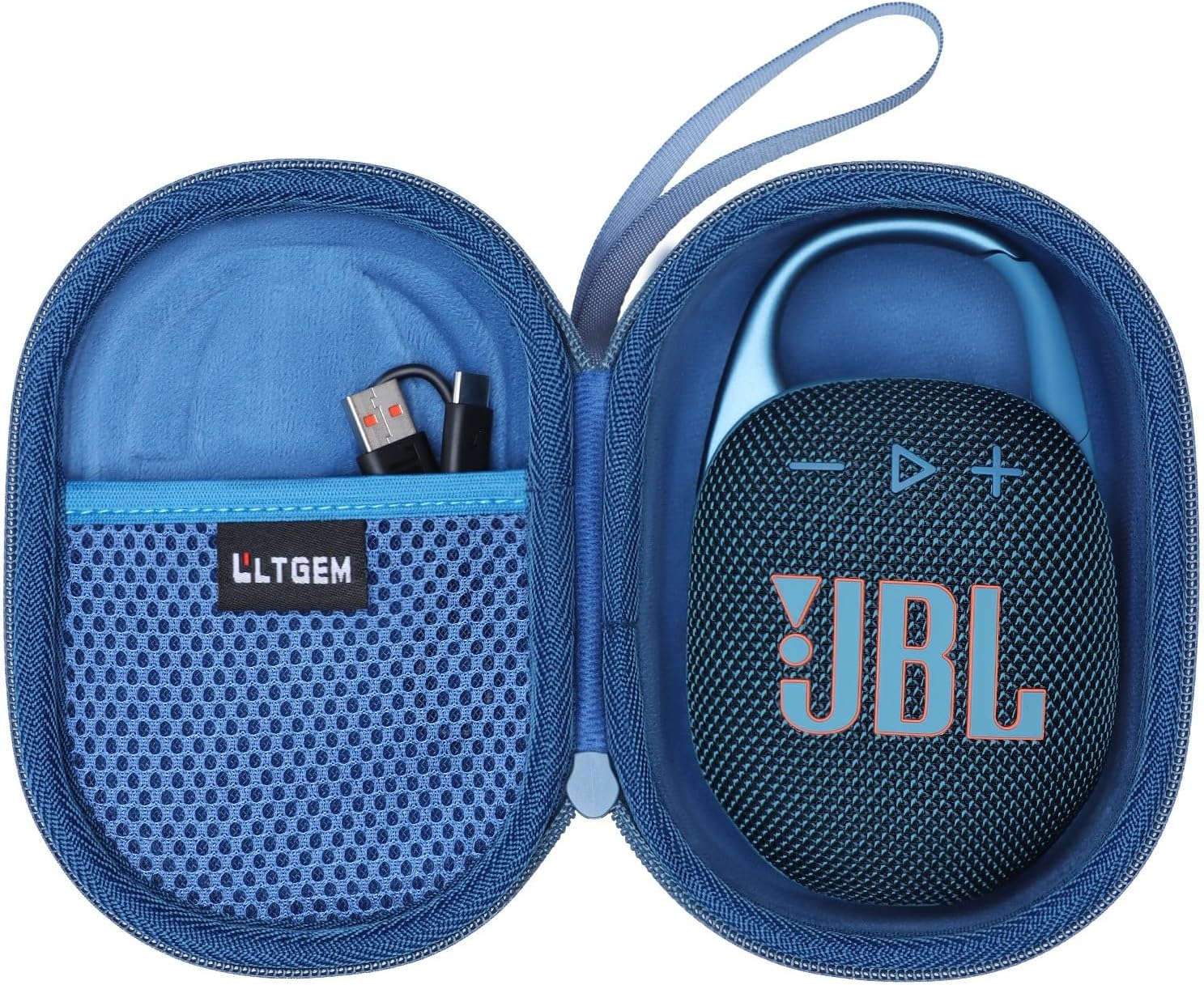 JBL Clip 5 Speaker Case, Blue