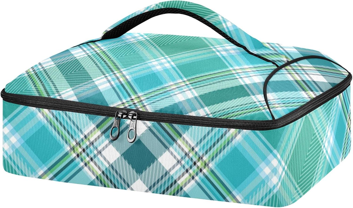 xigua Green White Stripes Casserole Dish Carrier for Hot or