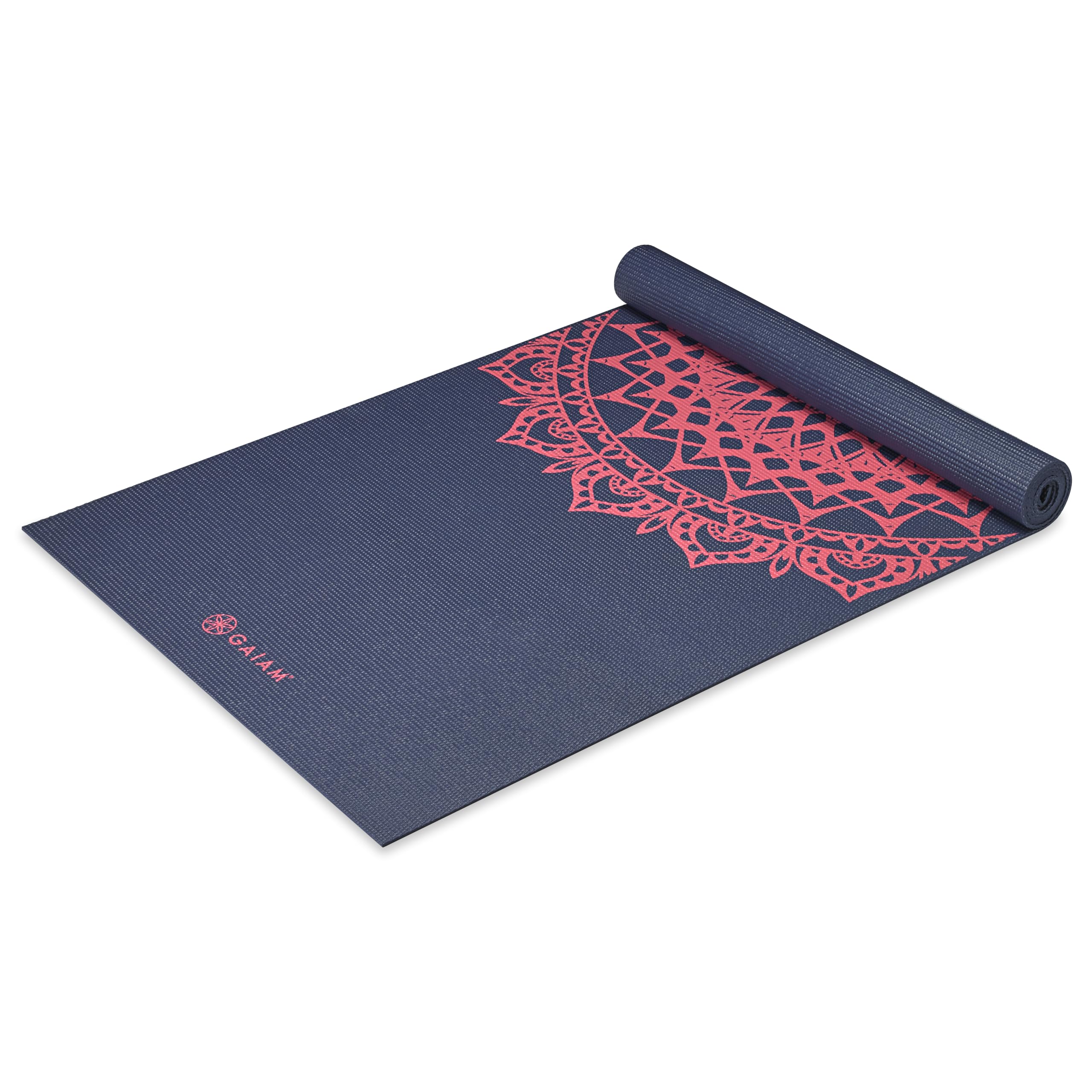 Gaiam Printed Yoga Mat Non-Slip Exercise & Fitness Mat for All Types of Yoga, Pilates and Floor Exercises
