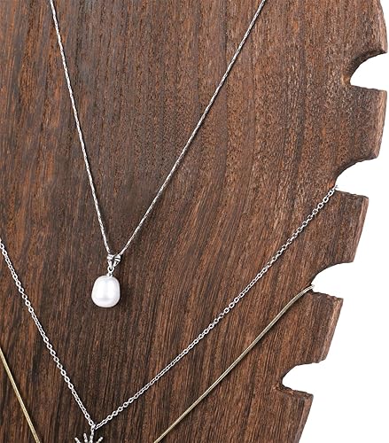 Miniatura 8 de MOOCA Soporte de exhibición independiente para collar con caballete, soporte de exhibición para múltiples collares, soporte de joyería de pendiente