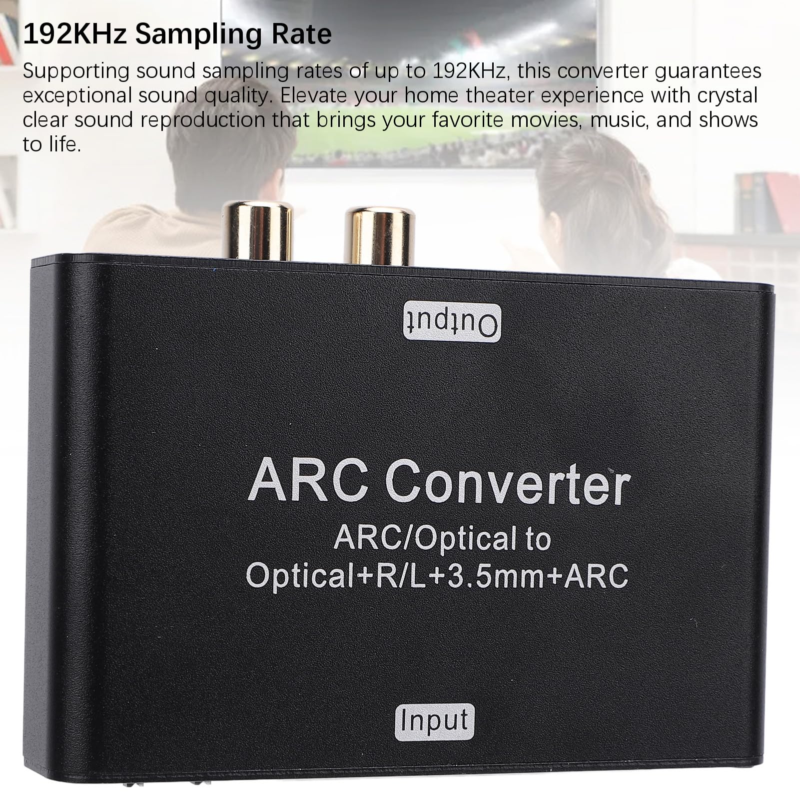 Convertitore ARC HDMI, 192KHz Convertitore Audio Digitale Analogico da 3,5 mm, Estrattore Audio ARC per Home Theater TV